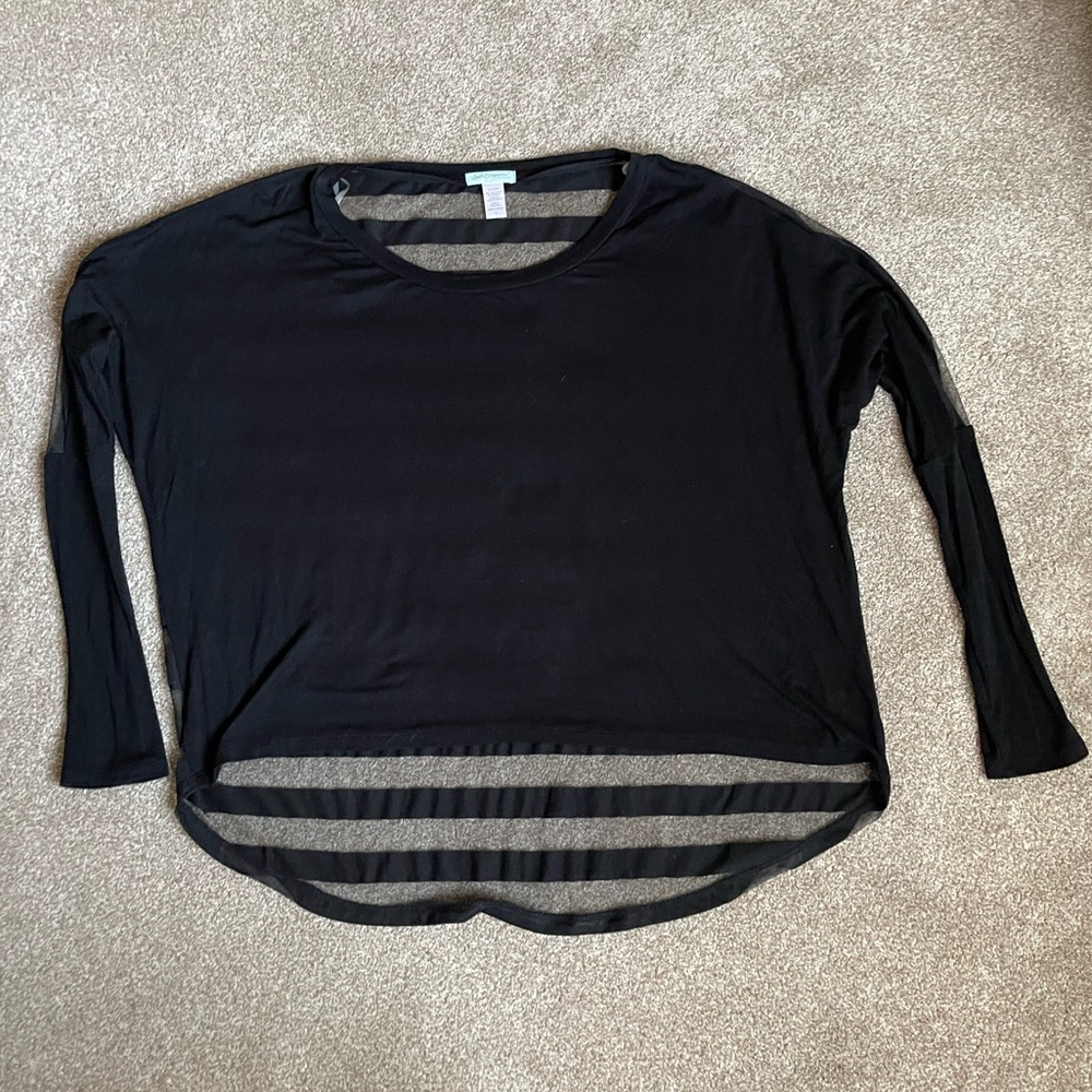 Six Degrees large sheer striped back